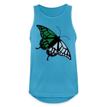 Butterfly (colors customizable) - Men's Breathable Tank Top - sapphire blue - Front - Nick (188cm)