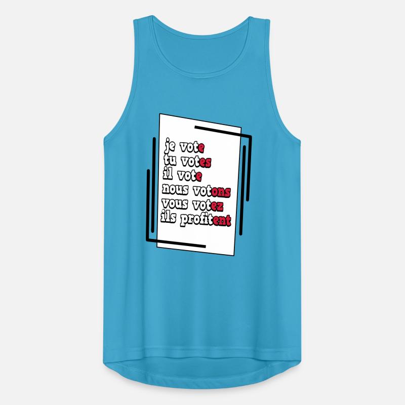 Humorous Electoral Commitment Poster Men's Breathable Tank Top