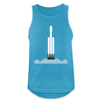Missile Falcon Heavy Space X - Men's Breathable Tank Top - sapphire blue - Front - Nick (188cm)