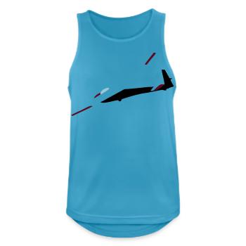 ka8 glider glider glider pilot pilot - Men's Breathable Tank Top - sapphire blue - Front - Nick (188cm)