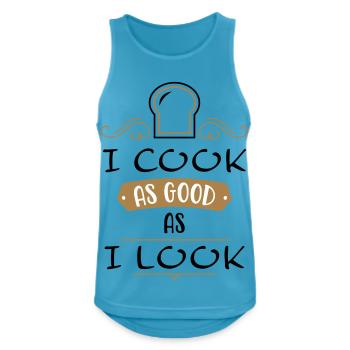 Hobbykoch - Männer Tank Top atmungsaktiv - Saphirblau - Vorne - Nick (188cm)