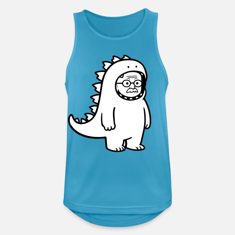 Karnevalmuffel Opa - Männer Tank Top atmungsaktiv - Saphirblau