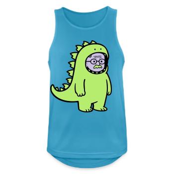 Carnival Muffle Grandpa in Dragon Costume - Men's Breathable Tank Top - sapphire blue - Front - Nick (188cm)