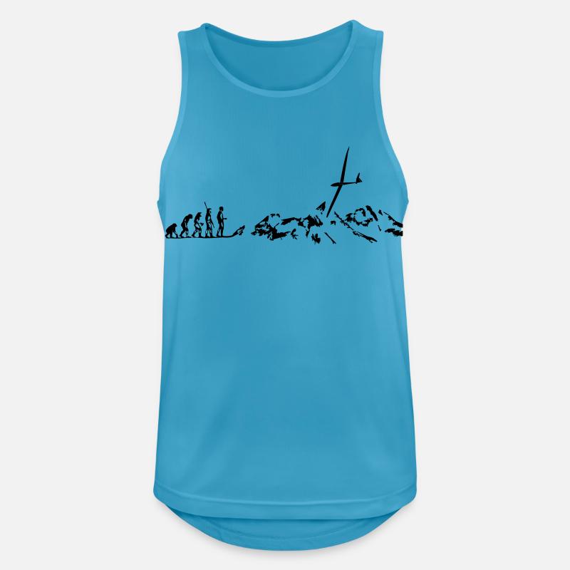 evolution glider glider glider glider - Men's Breathable Tank Top - sapphire blue