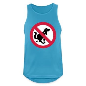 NO Dog Poop Sign - Men's Breathable Tank Top - sapphire blue - Front - Nick (188cm)