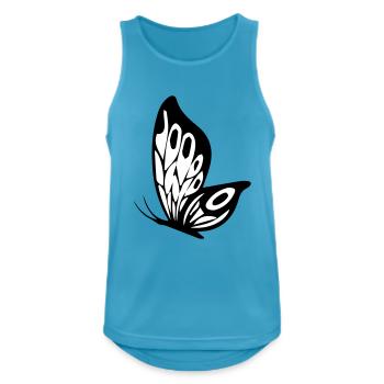 schmetterling - Männer Tank Top atmungsaktiv - Saphirblau - Vorne - Nick (188cm)