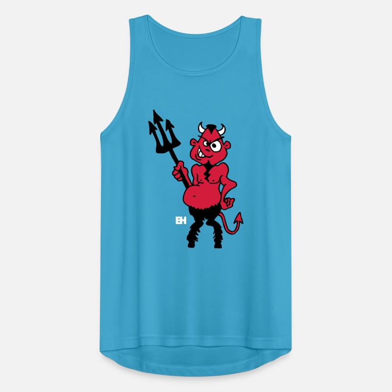 Fat red devil Men's Breathable Tank Top