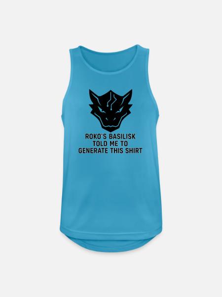 Generated by the Basilisk - Men's Breathable Tank Top - sapphire blue