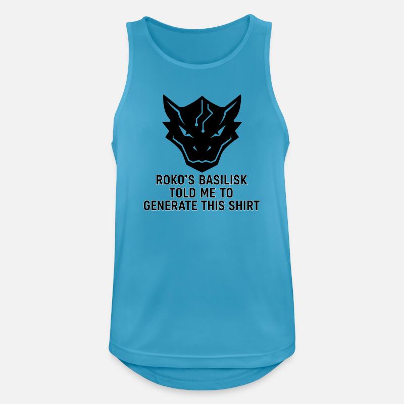 Generated by the Basilisk - Men's Breathable Tank Top - sapphire blue