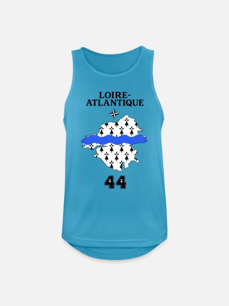 Loire Atlantique 44 - Männer Tank Top atmungsaktiv - Saphirblau
