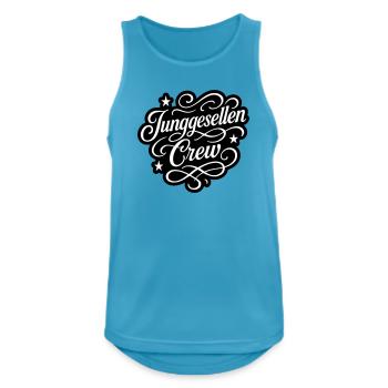 Junggesellen Crew - Männer Tank Top atmungsaktiv - Saphirblau - Vorne - Nick (188cm)
