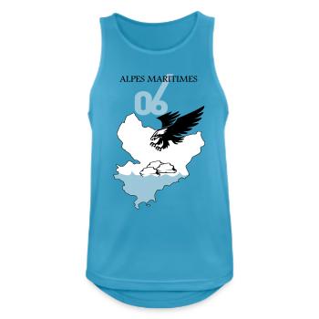 Alpes Maritimes - Men's Breathable Tank Top - sapphire blue - Front - Nick (188cm)