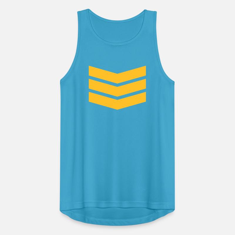 Chevron Stack Bold Pattern Men's Breathable Tank Top