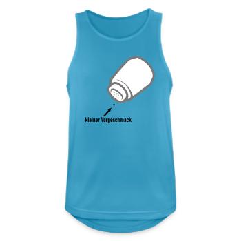 kleiner Vorgeschmack - Männer Tank Top atmungsaktiv - Saphirblau - Vorne - Nick (188cm)