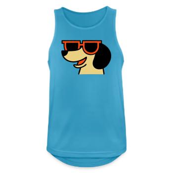 Cooler Dackel Brille Chef - Men's Breathable Tank Top - sapphire blue - Front - Nick (188cm)
