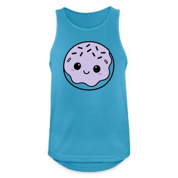Donut mignon - Débardeur respirant Homme - bleu saphir - Devant - Nick (188cm)