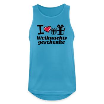 I Love Weihnachtsgeschenke  - Männer Tank Top atmungsaktiv - Saphirblau - Vorne - Nick (188cm)