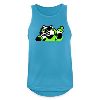 Cooler Dachs Schulanfang Icon - Männer Tank Top atmungsaktiv - Saphirblau - Vorne - Nick (188cm)