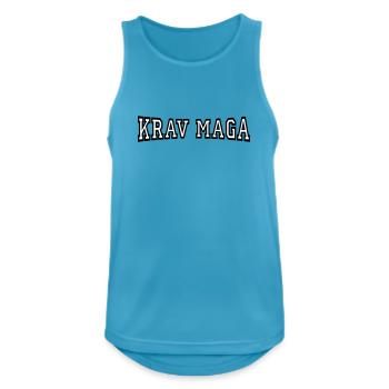 Krav Maga - Débardeur respirant Homme - bleu saphir - Devant - Nick (188cm)