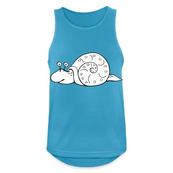 slug - Men's Breathable Tank Top - sapphire blue - Front - Nick (188cm)