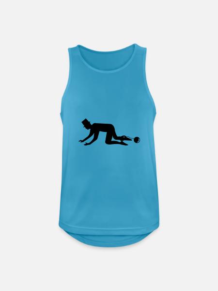 braeutigam - Männer Tank Top atmungsaktiv - Saphirblau