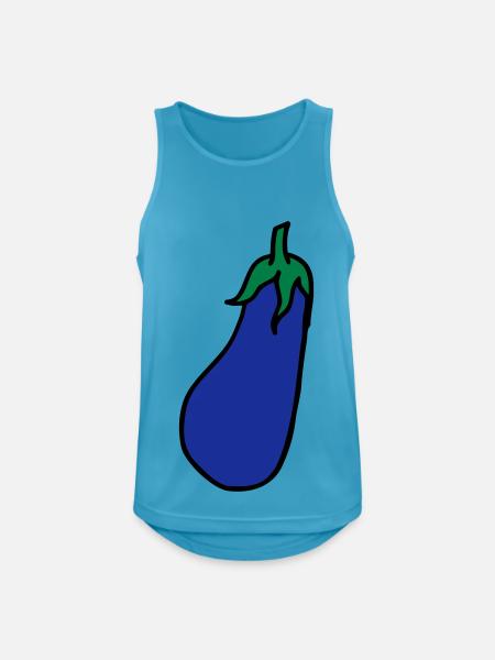 Aubergine Eggplant - Men's Breathable Tank Top - sapphire blue