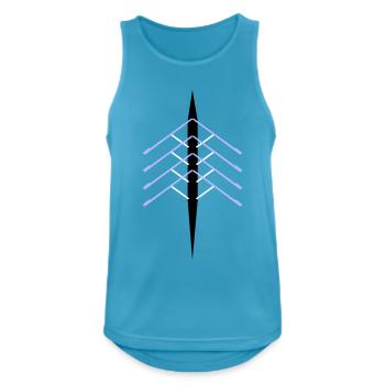 Quad Rowing Boat - Men's Breathable Tank Top - sapphire blue - Front - Nick (188cm)