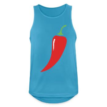 Red Chili Pepper Vegetables - Men's Breathable Tank Top - sapphire blue - Front - Nick (188cm)