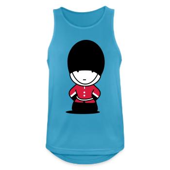 königliche Wache in London - Männer Tank Top atmungsaktiv - Saphirblau - Vorne - Nick (188cm)