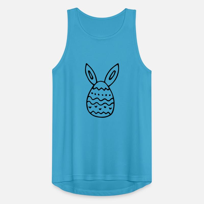 Easter egg with rabbit ears gift idea Easter gift Men's Breathable Tank Top