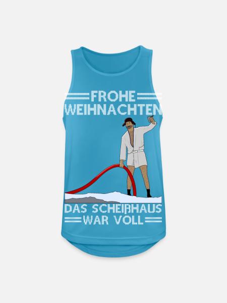 Onkel Eddies Weihnachten - Männer Tank Top atmungsaktiv - Saphirblau