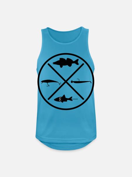 Zander - Männer Tank Top atmungsaktiv - Saphirblau