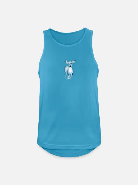Kleines Reh - Männer Tank Top atmungsaktiv - Saphirblau