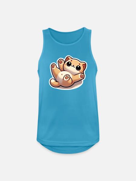 Belly Rubs - Männer Tank Top atmungsaktiv - Saphirblau