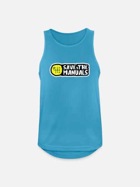 Speichern Sie die Handbücher Motor Gear - Männer Tank Top atmungsaktiv - Saphirblau