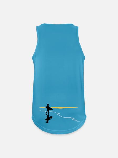 Surfer at the beach - Men's Breathable Tank Top - sapphire blue