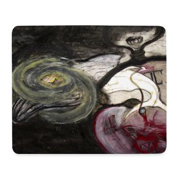 Evolutionary Clock - Mouse Pad (horizontal) - white - Front