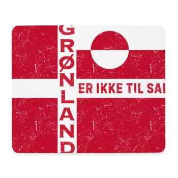 Emblème du Groenland Non à vendre - Tapis de souris (format paysage) - blanc - Devant