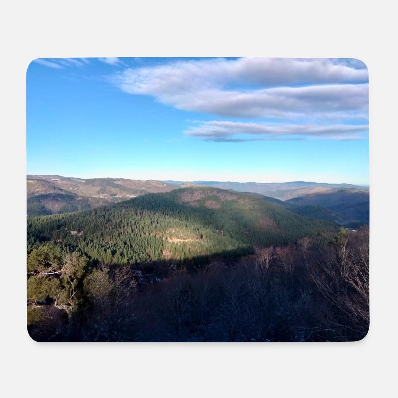 Ardèche Naturlandschaft – Originalfoto - Mousepad (Querformat) - Weiß