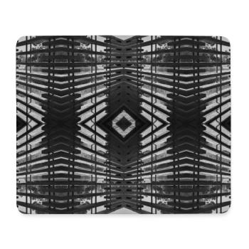 Bois abstrait V.3 - Tapis de souris (format paysage) - blanc - Devant