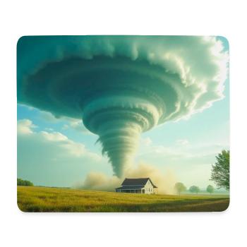 Tornado Der Sturm, der alles verändert - Mousepad (Querformat) - Weiß - Vorne