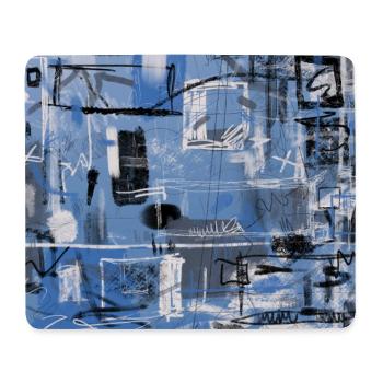 Stadtnotation 2 - Mousepad (Querformat) - Weiß - Vorne