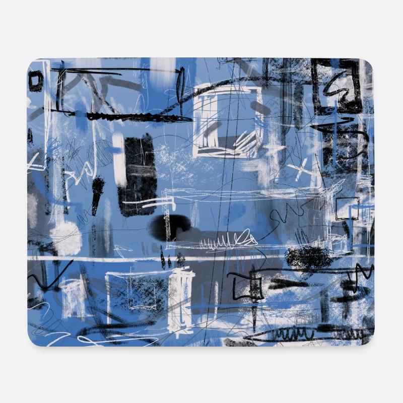 Stadtnotation 2 - Mousepad (Querformat) - Weiß