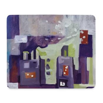 City in Muted Colors - Mouse Pad (horizontal) - white - Front