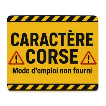 Caractère corse Mode D'Emploi Non Fourni - Tapis de souris (format paysage) - blanc - Devant