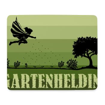 Retro/Vintage Weibliche Gartenheldin - Mousepad (Querformat) - Weiß - Vorne