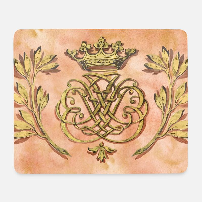 Bach Siegel / Monogramm / Wappen / Insignien - Mousepad (Querformat) - Weiß