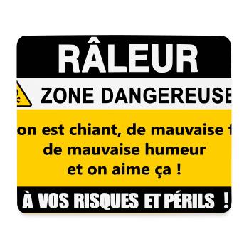 Reklamierende Gefahrenzone - Mousepad (Querformat) - Weiß - Vorne