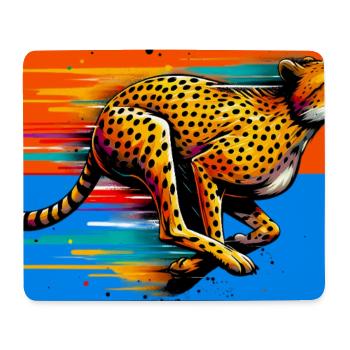 cheetah - Mouse Pad (horizontal) - white - Front