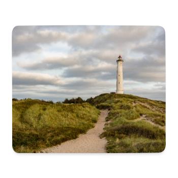 Leuchtturm Lyngvig Fyr - Mousepad (Querformat) - Weiß - Vorne